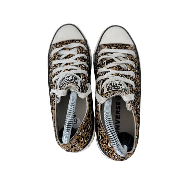 Converse Chuck Taylor All Star Sneakers Unisex M4/W6 Gold‎ White Leopard Print - Picture 4 of 8